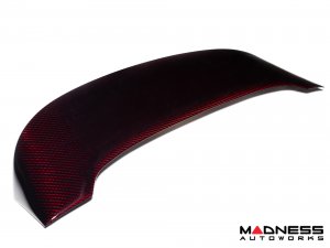 FIAT 500 Roof Spoiler - Carbon Fiber - ABARTH Style - Red Candy
